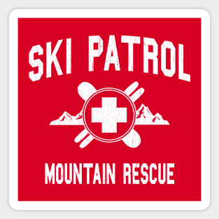 Ski Patrol - Mountain Rescue (vintage look) Magnet